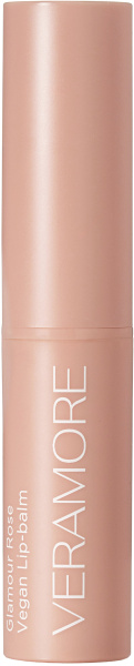 Бальзам для губ пигментированный VERAMORE Glamour Rose Vegan Lip-Balm, 4,5 г.